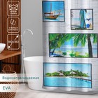 Штора для ванной 180×180 см "Пляж", EVA Штора для ванной 180×180 см "Пляж", EVA