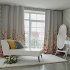 Штора портьерная Этель "Акварель" цв.коралловый, 250*265 см, пл. 210 г/м2, 100 п/э Штора портьерная Этель "Акварель" цв.коралловый, 250*265 см, пл. 210 г/м2, 100 п/э