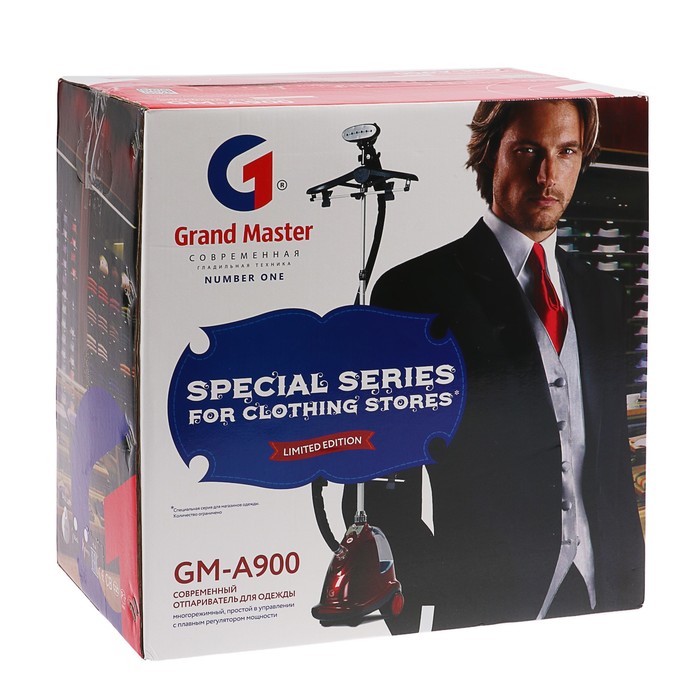 Отпариватель "Гранд Мастер" GM-A900, 1900 Вт, 2 л, 30 г/мин, красный - фото 43677