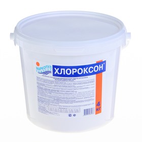 Дезинфицирующее средство "Хлороксон" для воды в бассейне, ведро,  4 кг