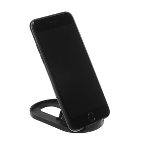 Phone stand LuazON, foldable, adjustable height, rubber insert, black