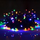 Гирлянда "Нить", уличная на солнечной батарее 12 м, Н.Т. LED-100, 2 режима, свечение мульти