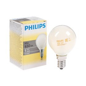 Лампа накаливания Philips Stan P45 FR 1CT/10X10, E14, 60 Вт, 230 В