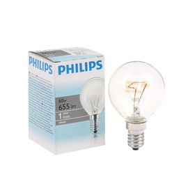 {{photo.Alt || photo.Description || 'Лампа накаливания Philips Stan P45 CL 1CT/10X10, E14, 60 Вт, 230 В'}}