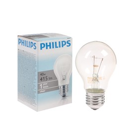 Лампа накаливания Philips Stan A55 CL 1CT/12X10, E27, 40 Вт, 230 В