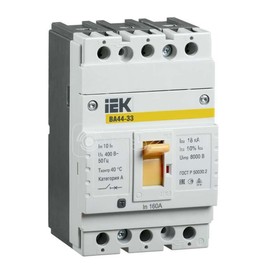Выключатель автоматический IEK, ВА 4433, 3п, 160А 15кА, SVA4410-3-0160