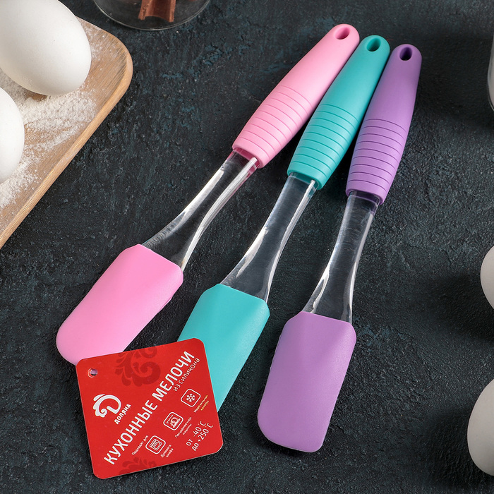 Шпатель Доляна «Про», 23 см, цвет МИКС - фото 798225591