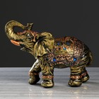 Статуэтка "Слон классный", бронза, гипс, 26 см, микс - фото 6631225