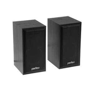 Компьютерные колонки 2.0 Perfeo CABINET PF-4327, 2х3 Вт, USB, черное дерево 4419080