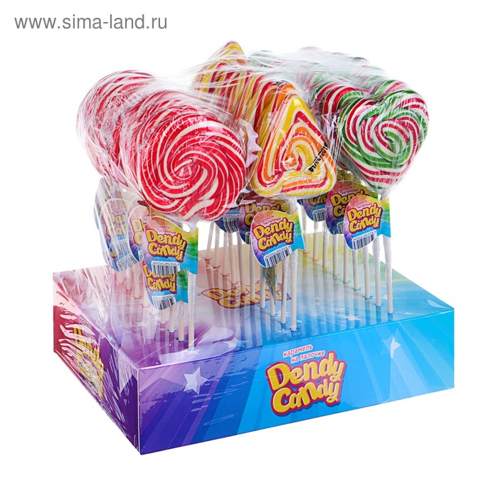Леденцовая карамель на палочке Dendy Candy «Микс Твист», 30 г | vlarni-land