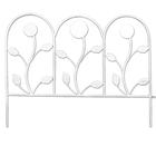 Decorative fencing, 54 × 62 cm, 1 section, metal, white