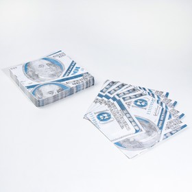 Сувенирные салфетки "Пачка баксов", 2-х слойные, 25 листов, 33х33 см