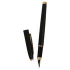 Ручка перьевая Luxor Sterling, линия 0.8 мм, корпус черный/золото - фото 8005393