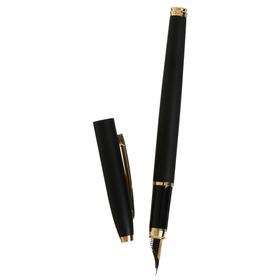Ручка перьевая Luxor Sterling, линия 0.8 мм, корпус черный/золото