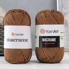 Пряжа-шнур "Macrame Макраме" 100% полиэстер 130м/90гр (151 коричневый) Пряжа-шнур "Macrame Макраме" 100% полиэстер 130м/90гр (151 коричневый)