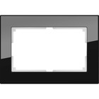 Рамка для двойной розетки WL01-Frame-01-DBL, цвет чёрный Рамка для двойной розетки WL01-Frame-01-DBL, цвет чёрный