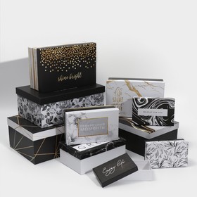 Набор подарочных коробок 10 в 1 «Счастье в простом», 12 × 7 × 4 - 32.5 × 20 × 12.5 см
