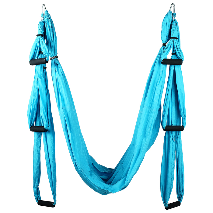 Гамак для йоги 250 × 150 см, цвет голубой