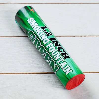 Цветной дым зелёный