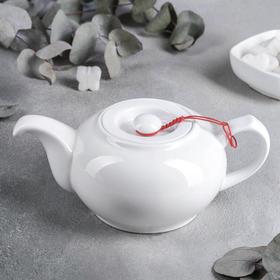 Чайник заварочный Wilmax, 500 мл, цвет белый