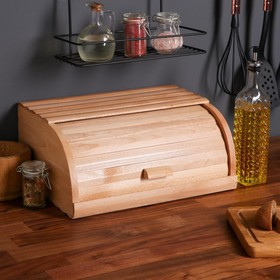 Хлебница деревянная "Эко-стиль", 37 см, массив бука
