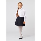 Юбка короткая с двухсторонней складкой, т-синий, рост 128 (32/S) Юбка короткая с двухсторонней складкой, т-синий, рост 128 (32/S)