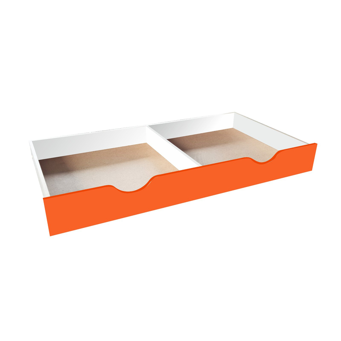 Ящик задвижной для детской кровати, 1588 × 716 × 194 мм, цвет белый / манго