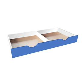 Ящик задвижной для детской кровати, 1588 × 716 × 194 мм, цвет белый / синий