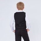 Жилет школьный для мальчика, цвет чёрный, рост 128 см (32) - фото 801607692