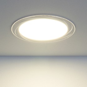 {{photo.Alt || photo.Description || 'Светильник светодиодный DLR004, 12 Вт, 4200К, LED, цвет белый, d=170мм'}}