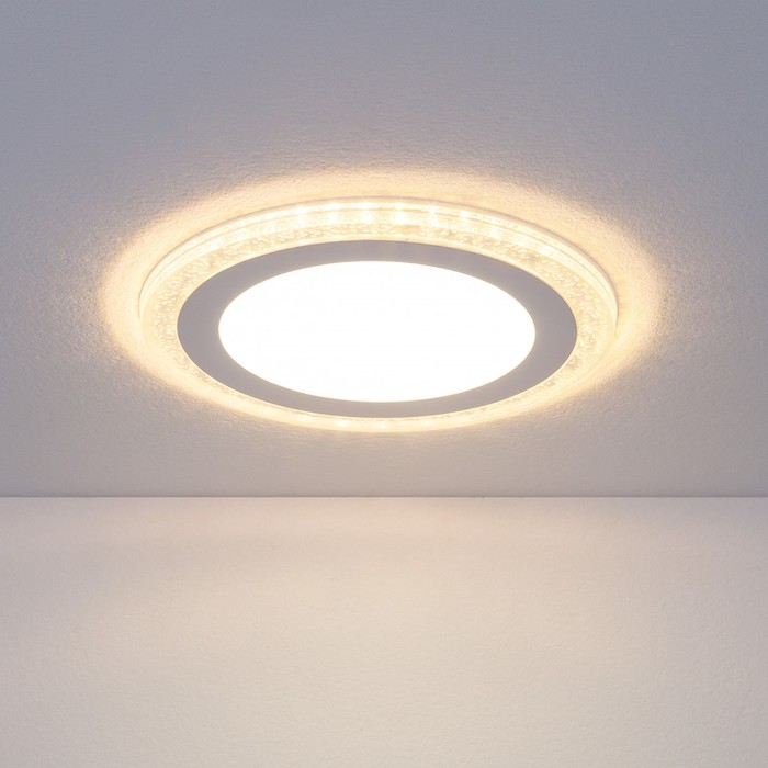 {{photo.Alt || photo.Description || 'Светильник светодиодный DLR024, 7 Вт, 4200К, LED, цвет белый, d=145мм'}}