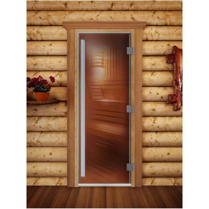 Дверь «Престиж», размер коробки 200 × 80 см, правая, цвет бронза - фото 770886