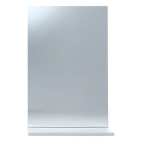 Зеркало Вега 4501 белое, 45 х 13,6 х 70 см, с полочкой