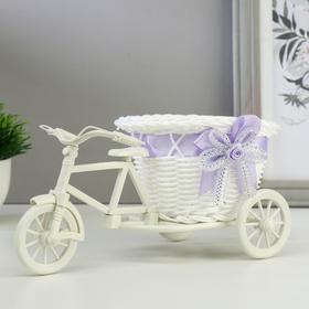 Корзина декоративная "Велосипед с круглой корзинкой" 22х11х11 см