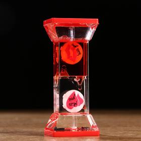 Часы песочные с жидкостью "Смайлики", цвета МИКС