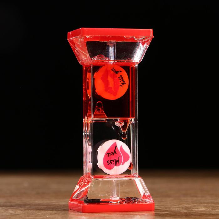 Часы песочные с жидкостью "Смайлики", цвета МИКС - фото 4220004