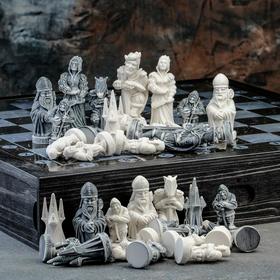 Фигуры шахматные, доска "Средневековье" комплект 32 шт