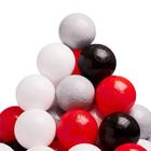 Набор шаров 150 шт, цвета: красный, серый, белый, чёрный - фото 7481226