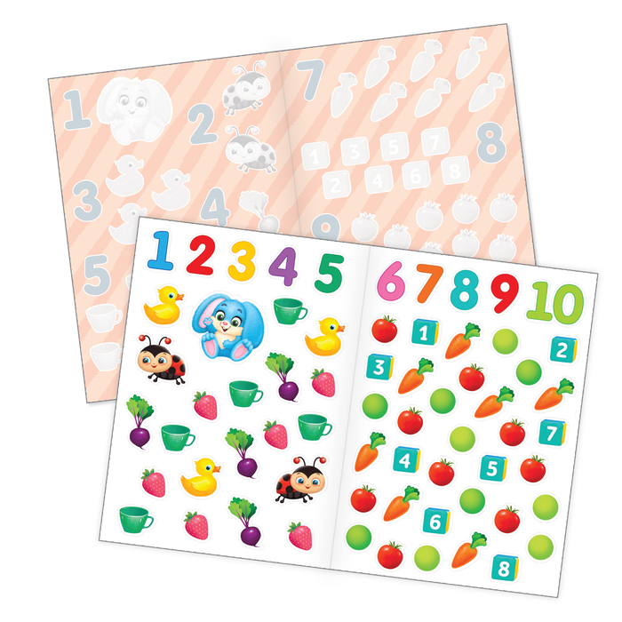 Наклейки многоразовые «Маленький гений», набор, 3 шт., формат А4 - фото 798242693