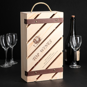 Ящик для хранения вина 35×20 см "Мускаде", на 2 бутылки