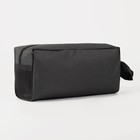 Cosmetic bag road, division zipper, with handle, color gray Cosmetic bag road, division zipper, with handle, color gray