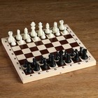 Фигуры шахматные пластиковые  (король h=6.2 см, пешка 3,5см) - фото 138669