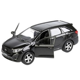 Машина Kia Sorento Prime, 12 см, открывающиеся двери и багажник, инерционная, цвет чёрный