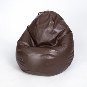 Кресло-мешок «Люкс», ширина 100 см, высота 150 см, цвет коричневый, экокожа