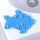 Набор мини-ковриков для ванны на присосках Доляна «Рыбка», 11×12 см, 6 шт, цвет МИКС - фото 1730031
