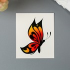 Татуировка на тело "Оранжевая бабочка" - фото 684032