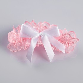 Подвязка для невесты "Нинэль", розовая