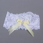 Подвязка для невесты "Юнона", белая - фото 5295173