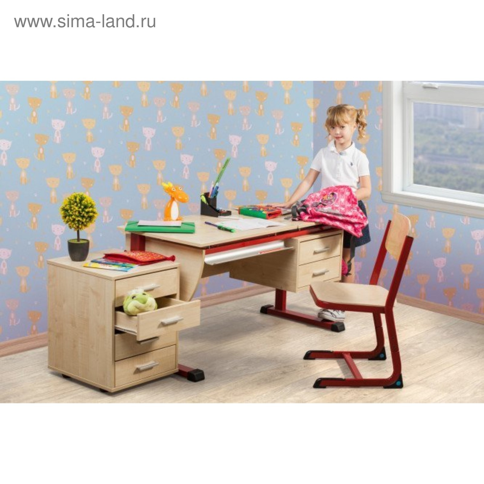 детский стол со стулом растущий