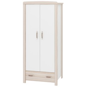 Шкаф двухстворчатый, 850 × 550 × 1910 мм, цвет карамель / белый